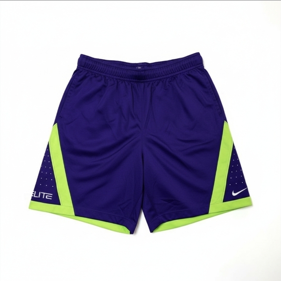 Nike Other - Nike Elite Dri-Fit Purple and Green Athletic Shorts for Performance